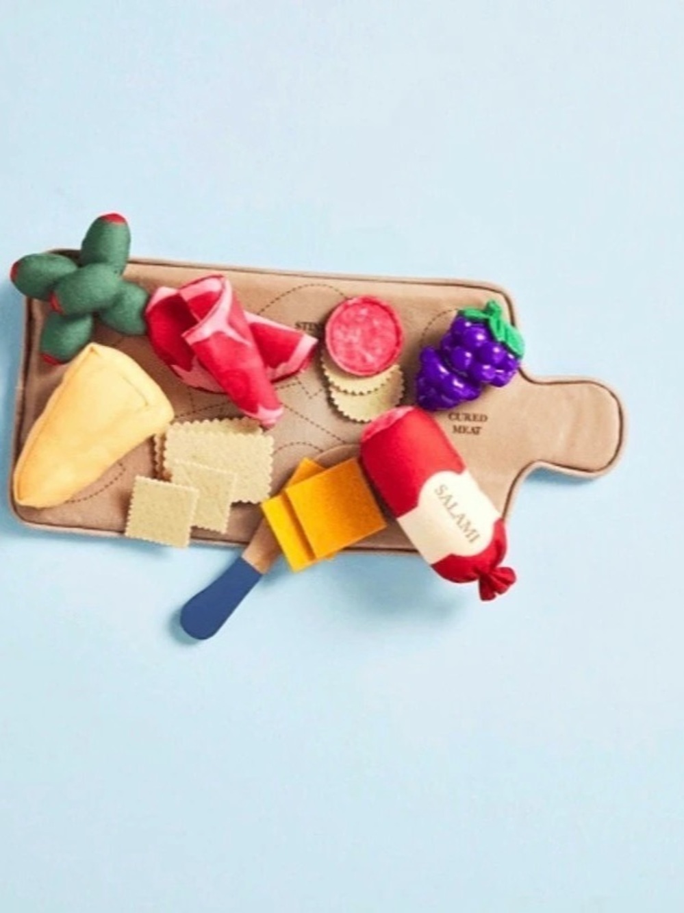 Mud Pie Plush Charcuterie Board Play Set